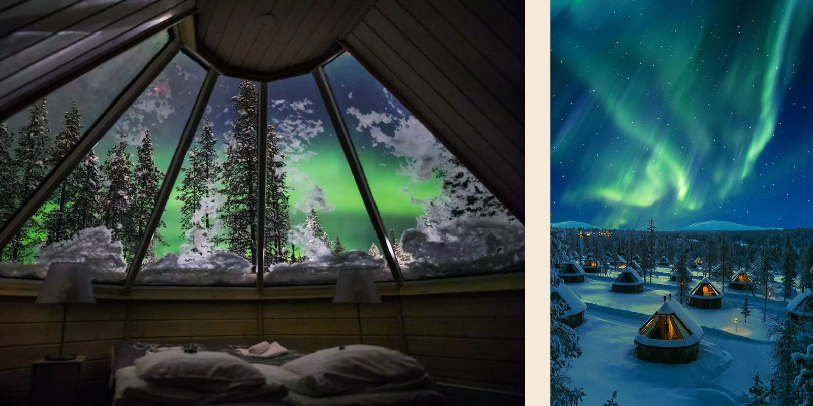 See the northern lights in this romantic glamping destination in Finland