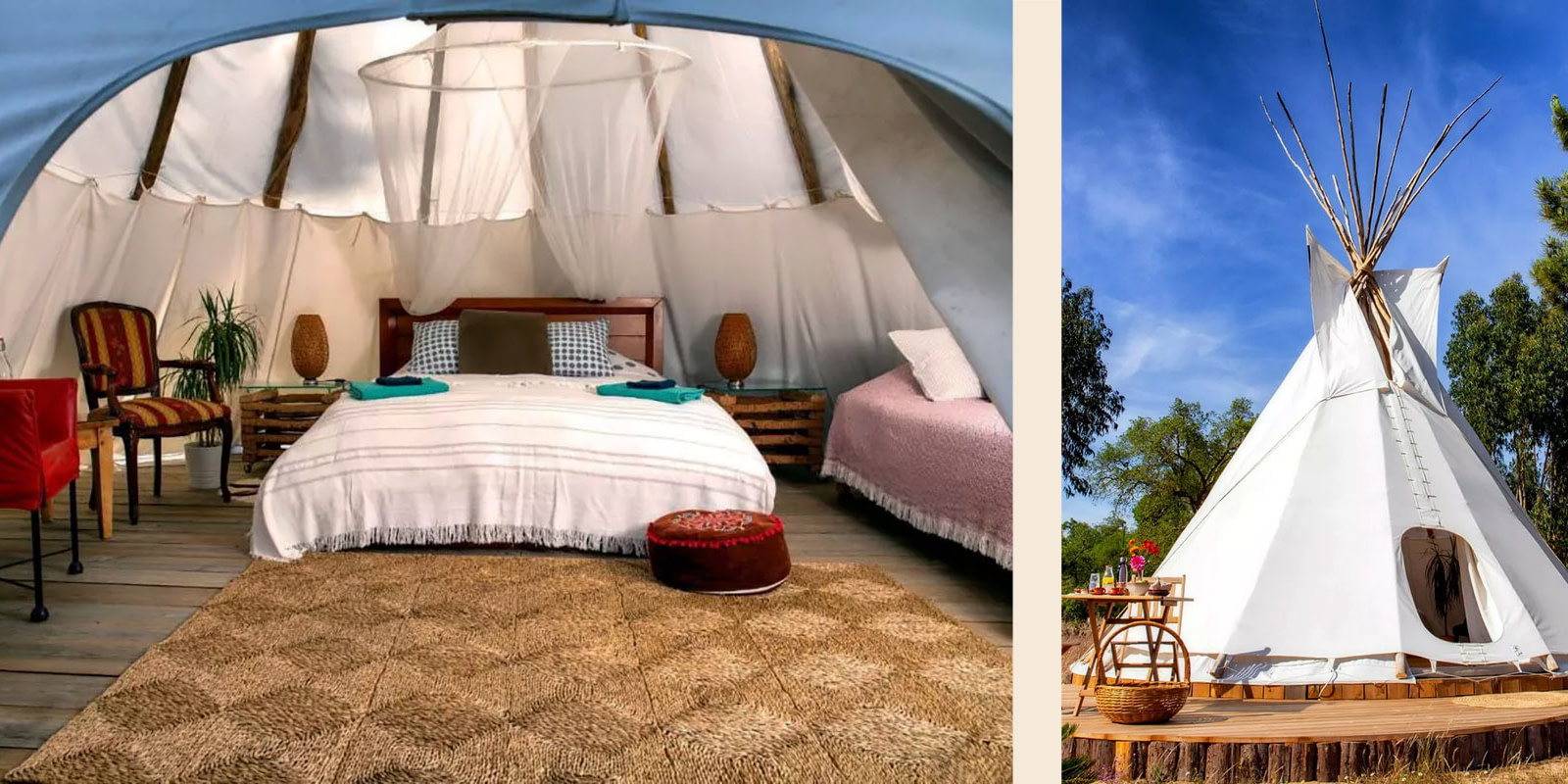 Book this romantic teepee in Portugal on Campanyon